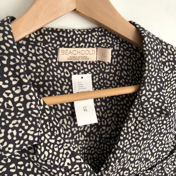 NWT Anthropologie Bretagne button Patterned Blouse - Picture 4 of 5